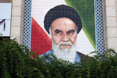 Ayatolá Jomeini, líder de la revolucón islámica. Foto Carlos de Urabá.JPG
