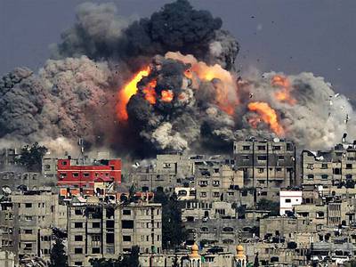 Bombardeos sionistas sobre GAZA..jpg