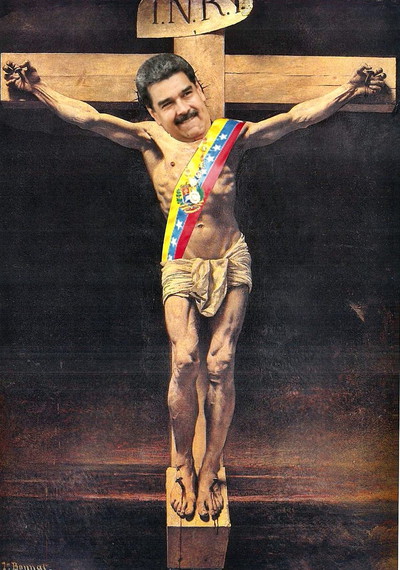 Crucificción de Maduro. Carlos de Urabá.jpg