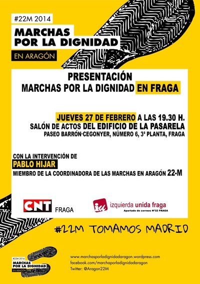 Cartel Marchas por la Dignidad 22 M, presentación en Fraga.jpg