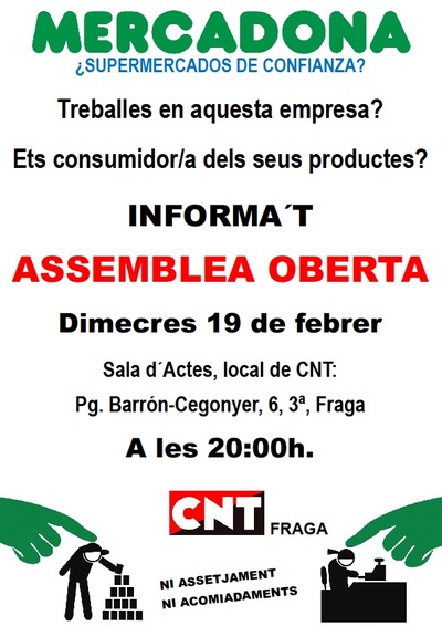 Assemblea oberta, 19 febrer  CNT Fraga, 2014.jpg