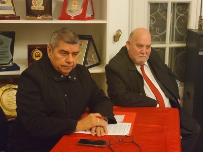 El embajador de Venezuela Wilmer Barrientos y el embajador de Cuba don Manuel Javier Robido.jpg