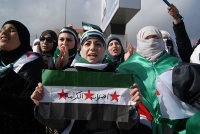 II Protestas del ELS contra Bachar al Assad 2011. Foto Carlos de Uraba.JPG